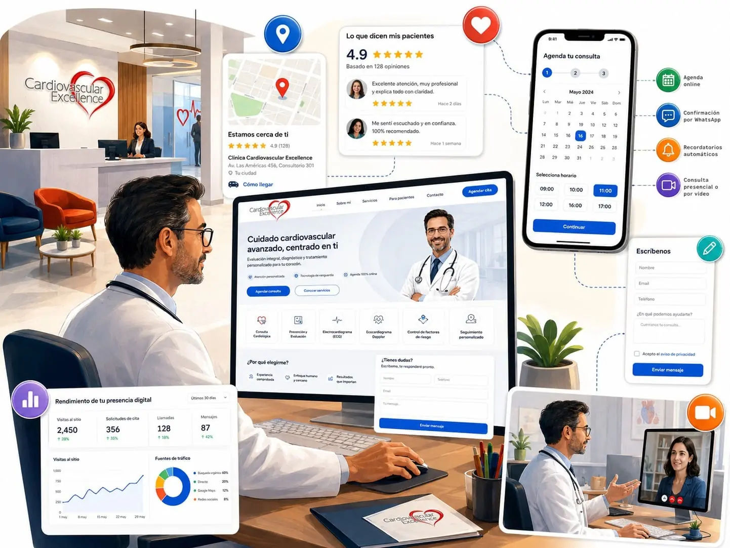 Consulta privada digital para especialistas