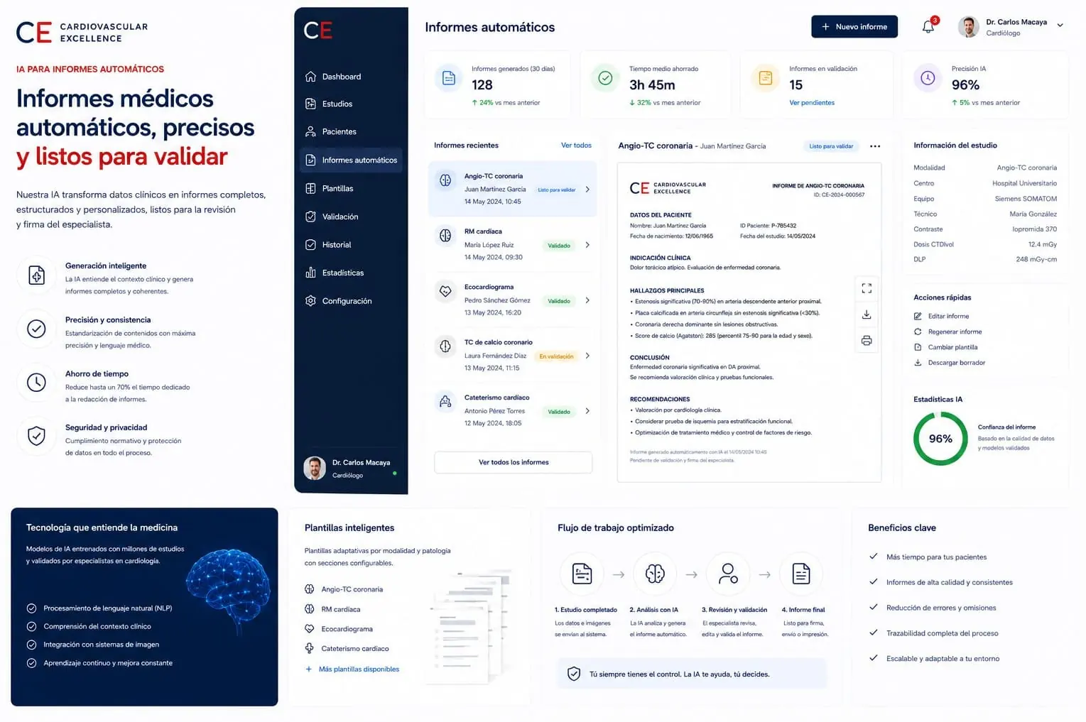 Generacion automatica de informes médicos y cientificos